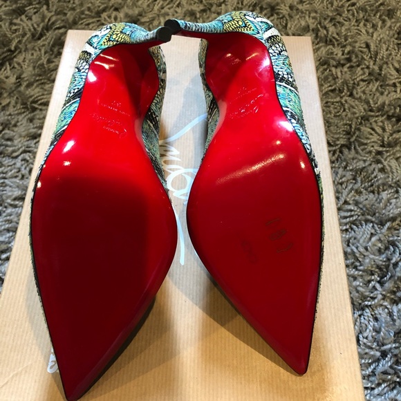 NWT! Christian Louboutin So Kate Python Inferno 37 - Picture 4 of 7